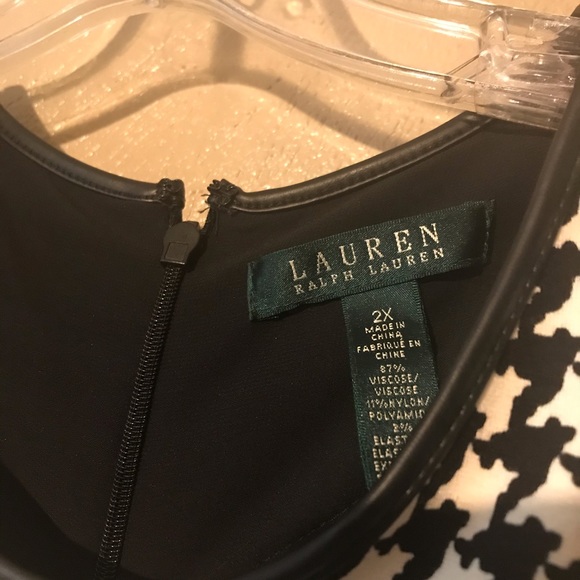 Lauren Ralph Lauren 2X plaid dress, flare stretchy - Picture 9 of 9